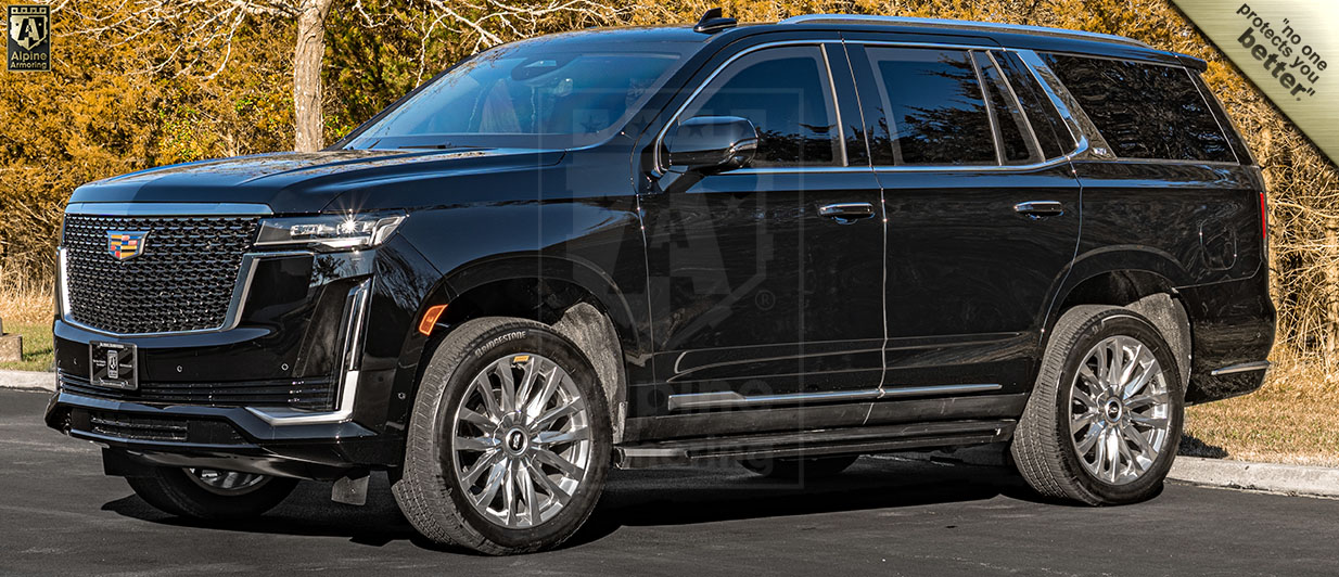 Armored Bulletproof Cadillac Escalade 4WD In Stock Now | Alpine Armoring® USA